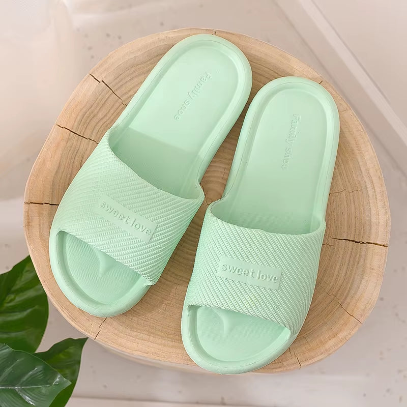 Women Indoor Floor Flat Shoes Summer Non-Slip Flip Flops Bath Home Slippers Female Slipper Comfortable Zapatillas De Hombre