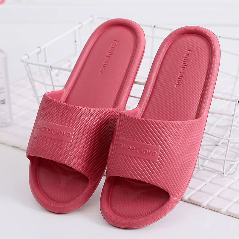 Women Indoor Floor Flat Shoes Summer Non-Slip Flip Flops Bath Home Slippers Female Slipper Comfortable Zapatillas De Hombre
