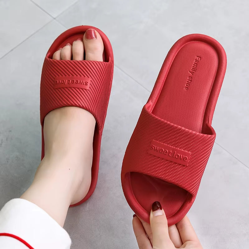 Women Indoor Floor Flat Shoes Summer Non-Slip Flip Flops Bath Home Slippers Female Slipper Comfortable Zapatillas De Hombre