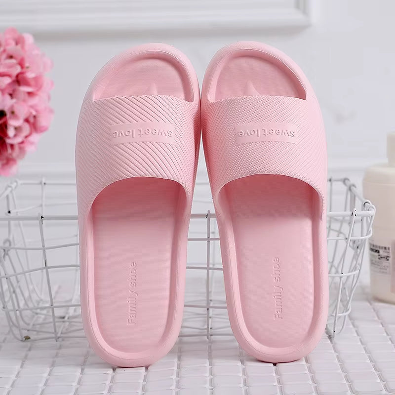 Women Indoor Floor Flat Shoes Summer Non-Slip Flip Flops Bath Home Slippers Female Slipper Comfortable Zapatillas De Hombre