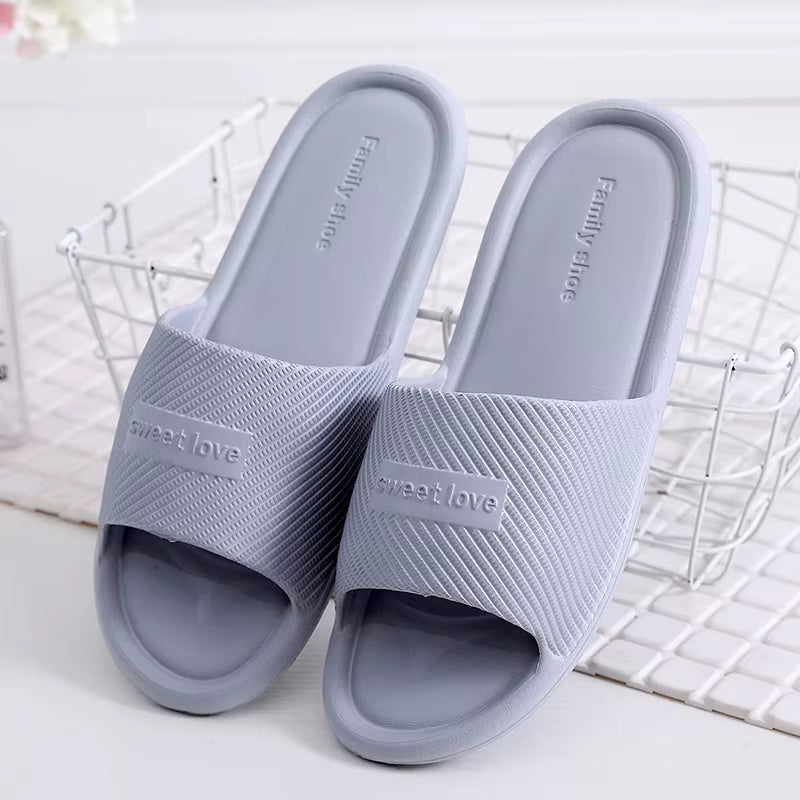 Women Indoor Floor Flat Shoes Summer Non-Slip Flip Flops Bath Home Slippers Female Slipper Comfortable Zapatillas De Hombre