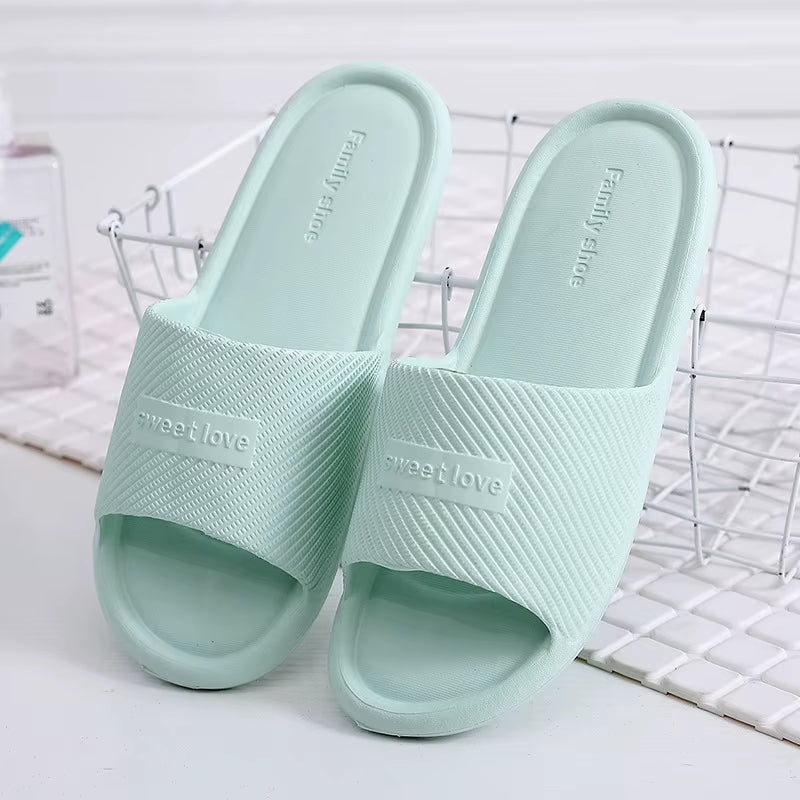 Women Indoor Floor Flat Shoes Summer Non-Slip Flip Flops Bath Home Slippers Female Slipper Comfortable Zapatillas De Hombre