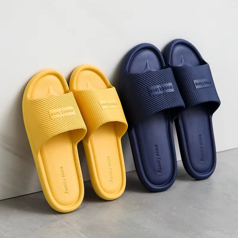 Women Indoor Floor Flat Shoes Summer Non-Slip Flip Flops Bath Home Slippers Female Slipper Comfortable Zapatillas De Hombre