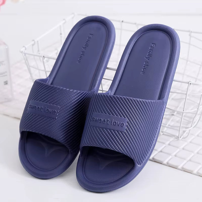 Women Indoor Floor Flat Shoes Summer Non-Slip Flip Flops Bath Home Slippers Female Slipper Comfortable Zapatillas De Hombre