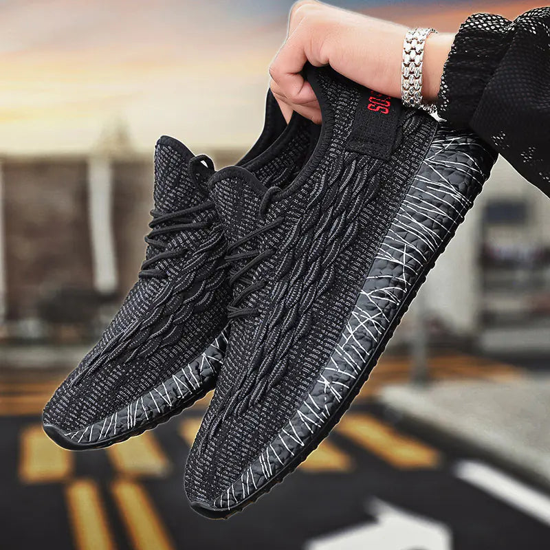 Athletic Trailblazers: Black Running Sneakers