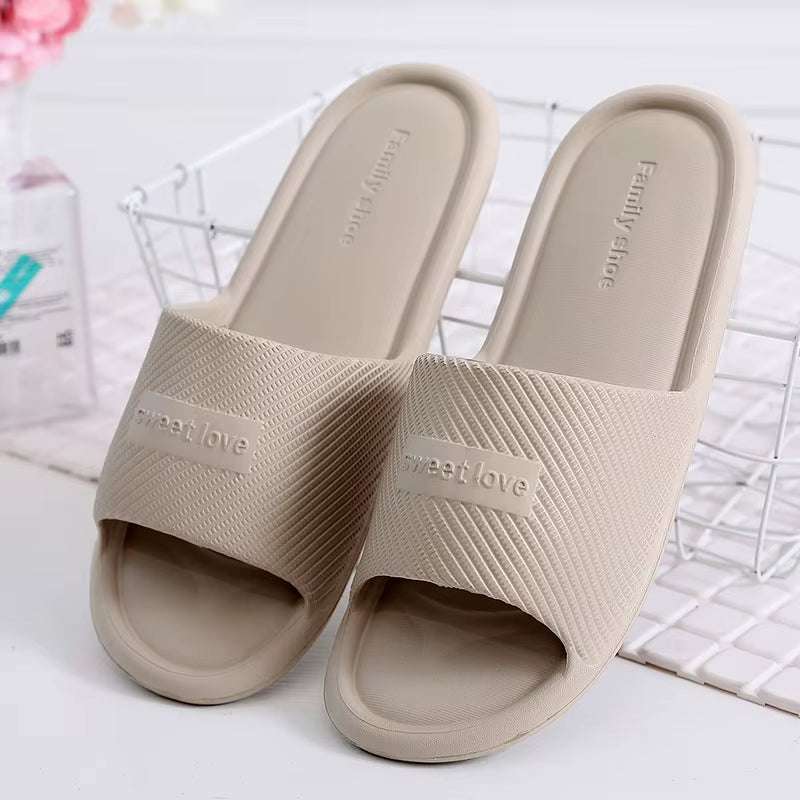 Women Indoor Floor Flat Shoes Summer Non-Slip Flip Flops Bath Home Slippers Female Slipper Comfortable Zapatillas De Hombre