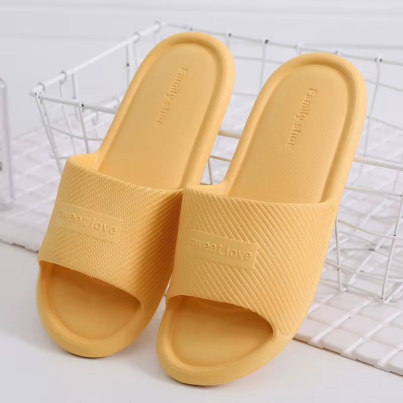 Women Indoor Floor Flat Shoes Summer Non-Slip Flip Flops Bath Home Slippers Female Slipper Comfortable Zapatillas De Hombre