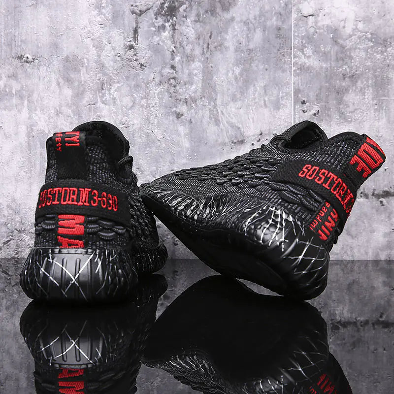 Athletic Trailblazers: Black Running Sneakers