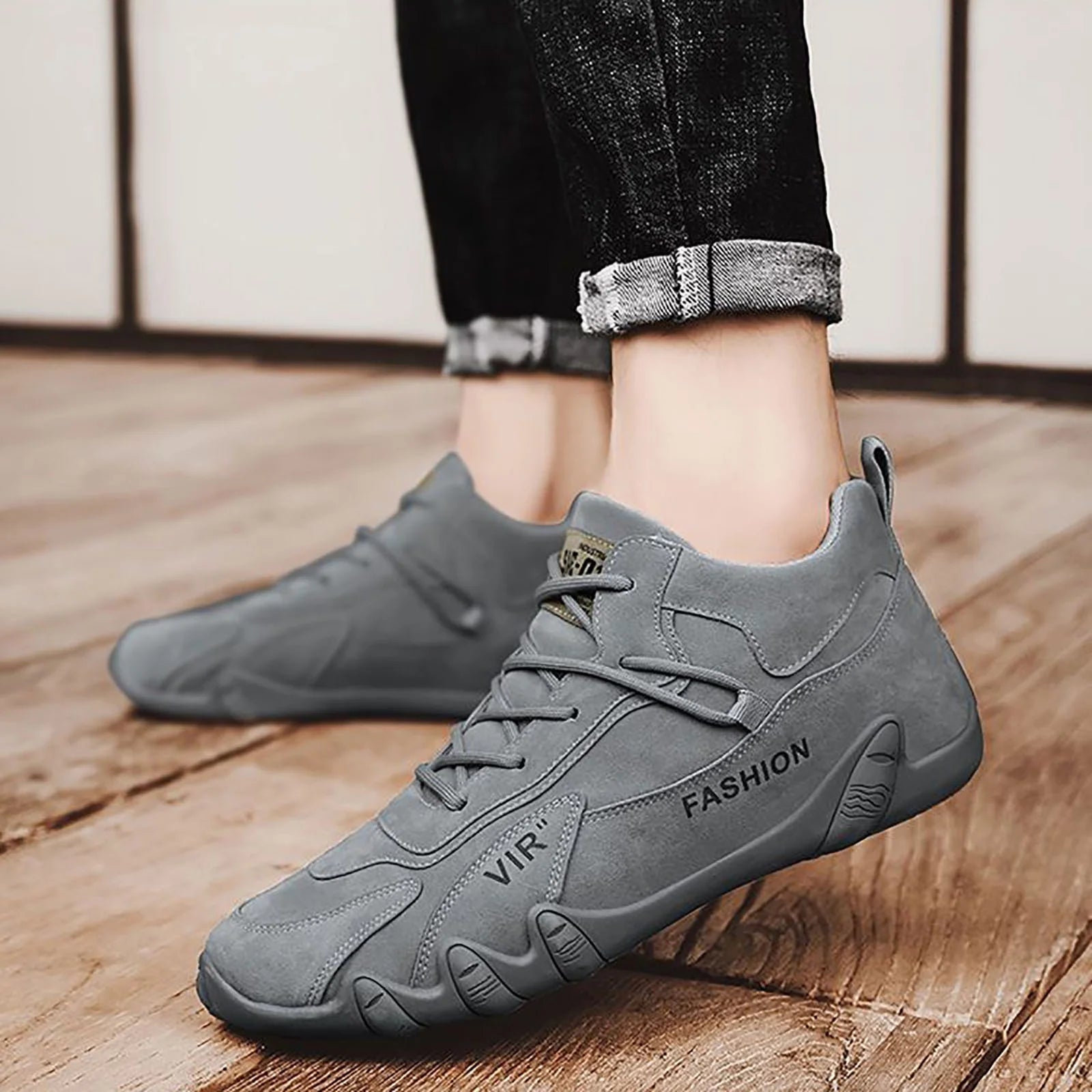 Mens Walking Shoes for Men under 20 Lace up Extra Wide Dress Shoes for Men Sports Shoes for Men Popular Labor Work Shoes Wear High Top Board Shoes Casual Leisure Shoes Mens Leather Casual Shoe