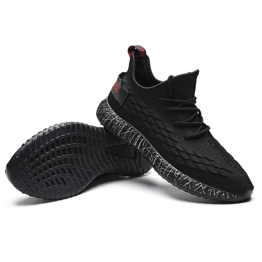 Athletic Trailblazers: Black Running Sneakers